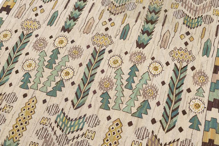 Märta Måås-Fjetterström, draperi, "Taraxacum", gobelängteknik, ca 250 x 155 cm, signerat MMF.