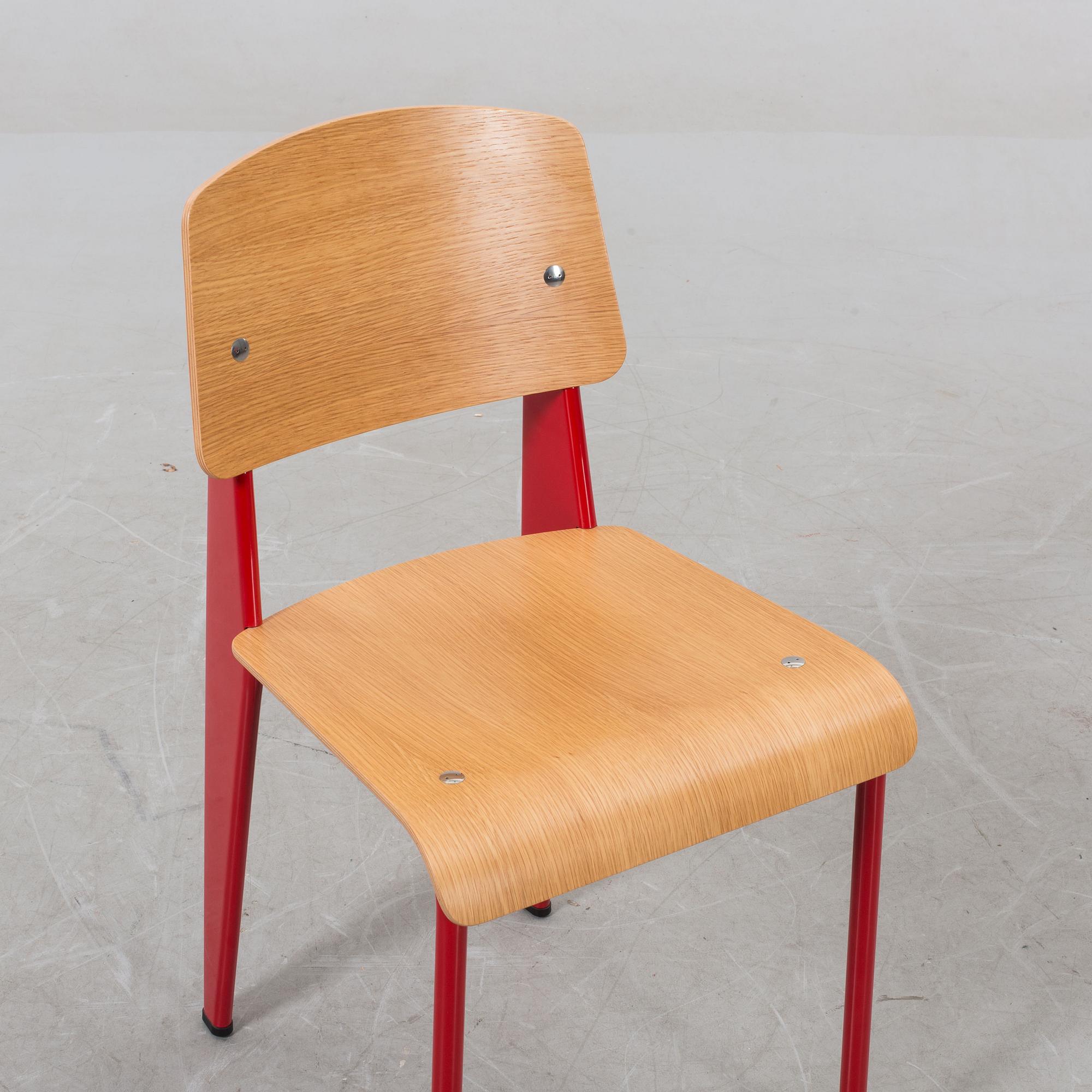 A JEAN PROUVÉ CHAIR "Standard" for Vitra edition 2002.