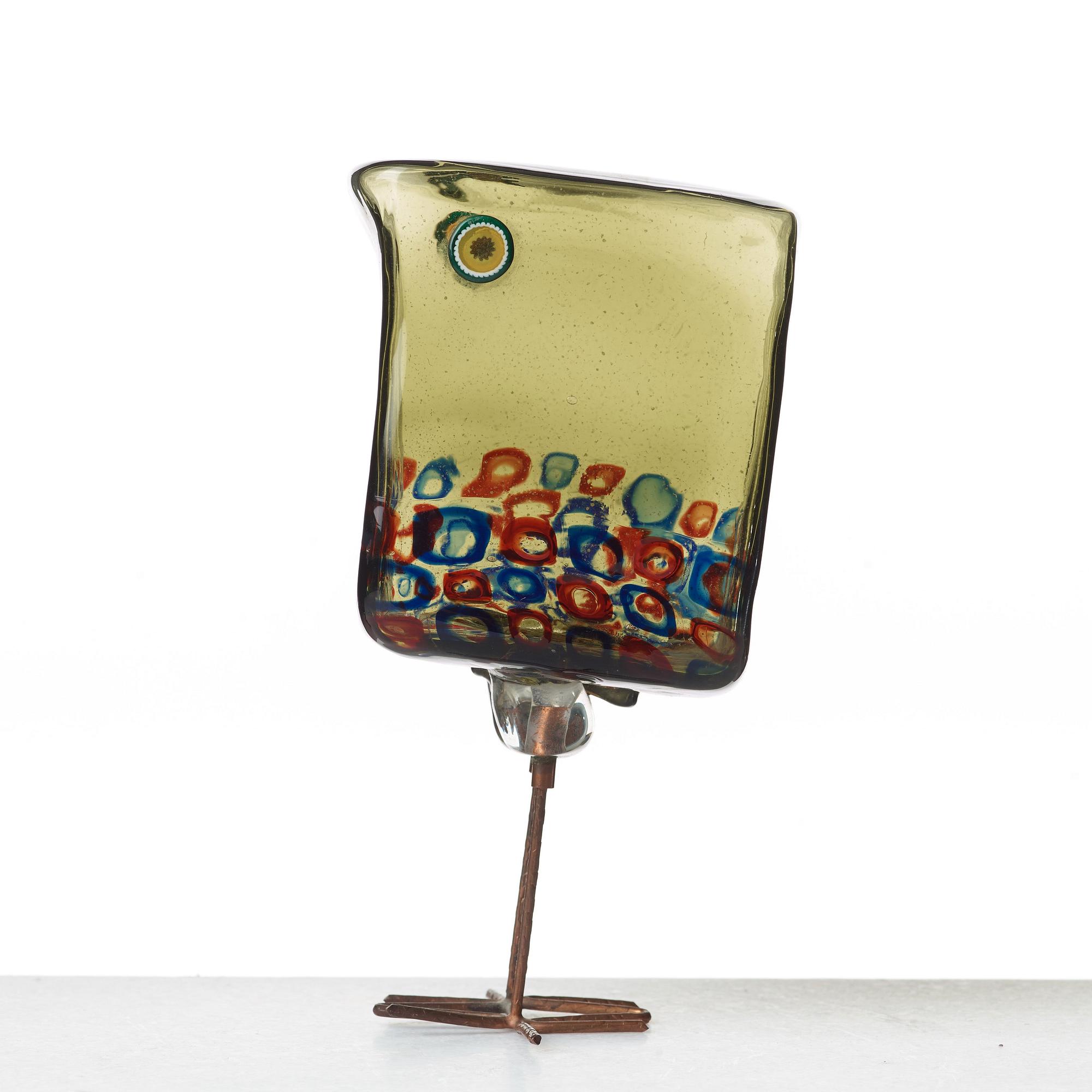 Alessandro Pianon, fågel, "Pulcino", Vistosi, Italien, 1960-tal, modell S191.