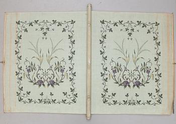 JALUSIER, 4 st, tygtryck, omkring år 1900.