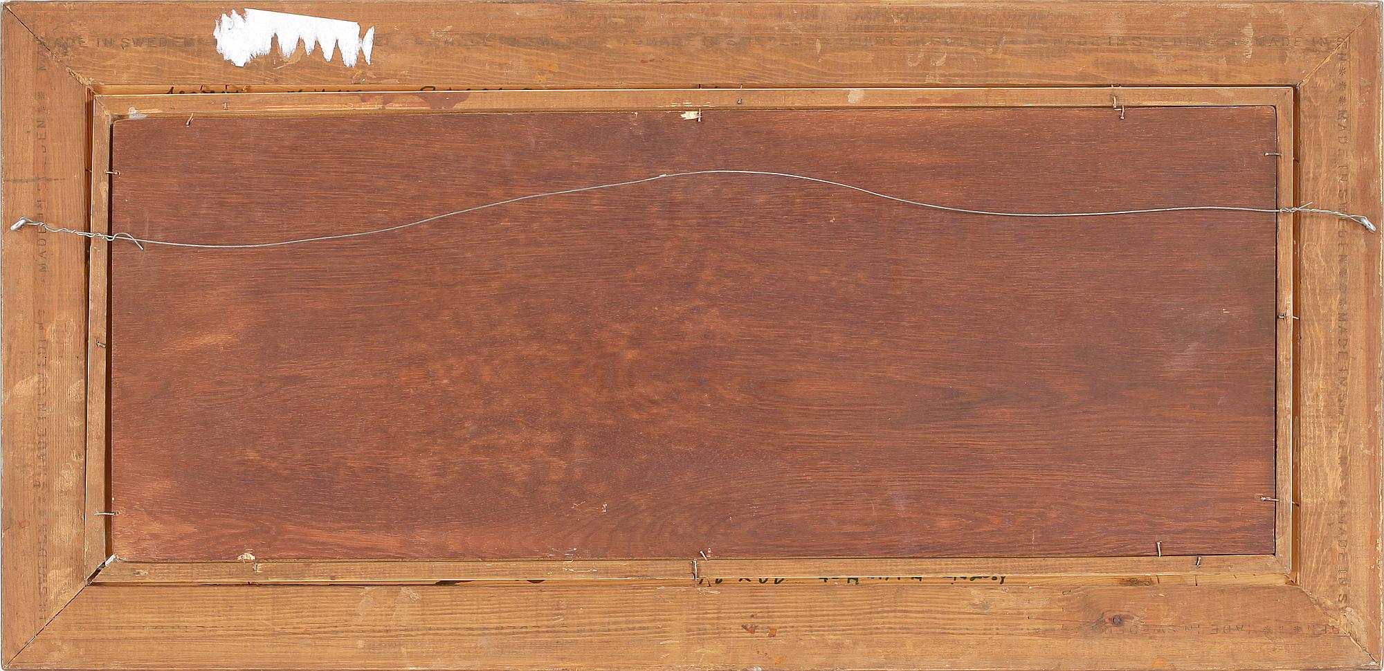 SEVERIN NILSON. Sign Severin Nilsson. Olja på pannå.