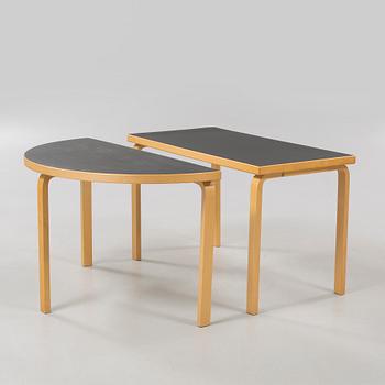 Two ALVAR AALTO tables for Artek, second half of the 20th century.