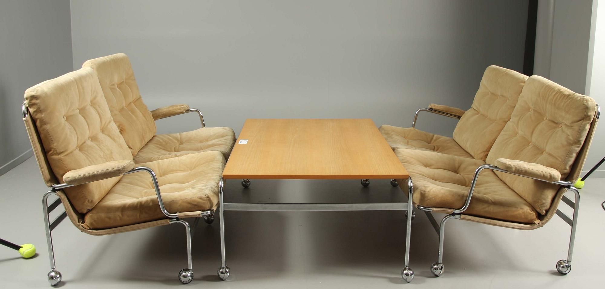 MÖBELGRUPP, 3 delar, "Karin", Bruno Mathsson.