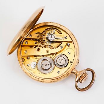 FICKUR, 18K guld, märkt Hansa, 1900-talets första hälft.