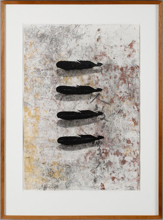 BERTIL FREDHOLM, gouache, signerad.