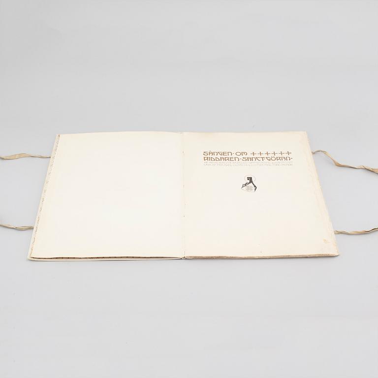 and ARVID AUGUST AFZELIUS, original manuscript and five watercolors, 1907.