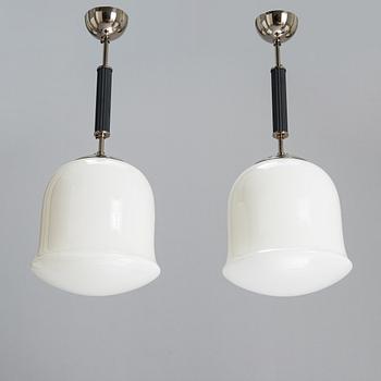 Gunilla Jung, a pair of 1930s '1020' pendant lights for Stockmann Orno.