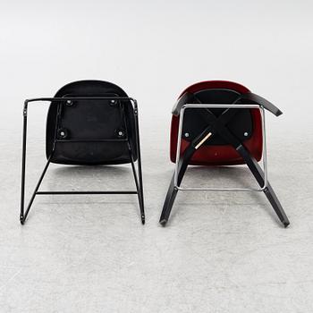 Three + one '3D' bar chairs, Gubi, Denmark.