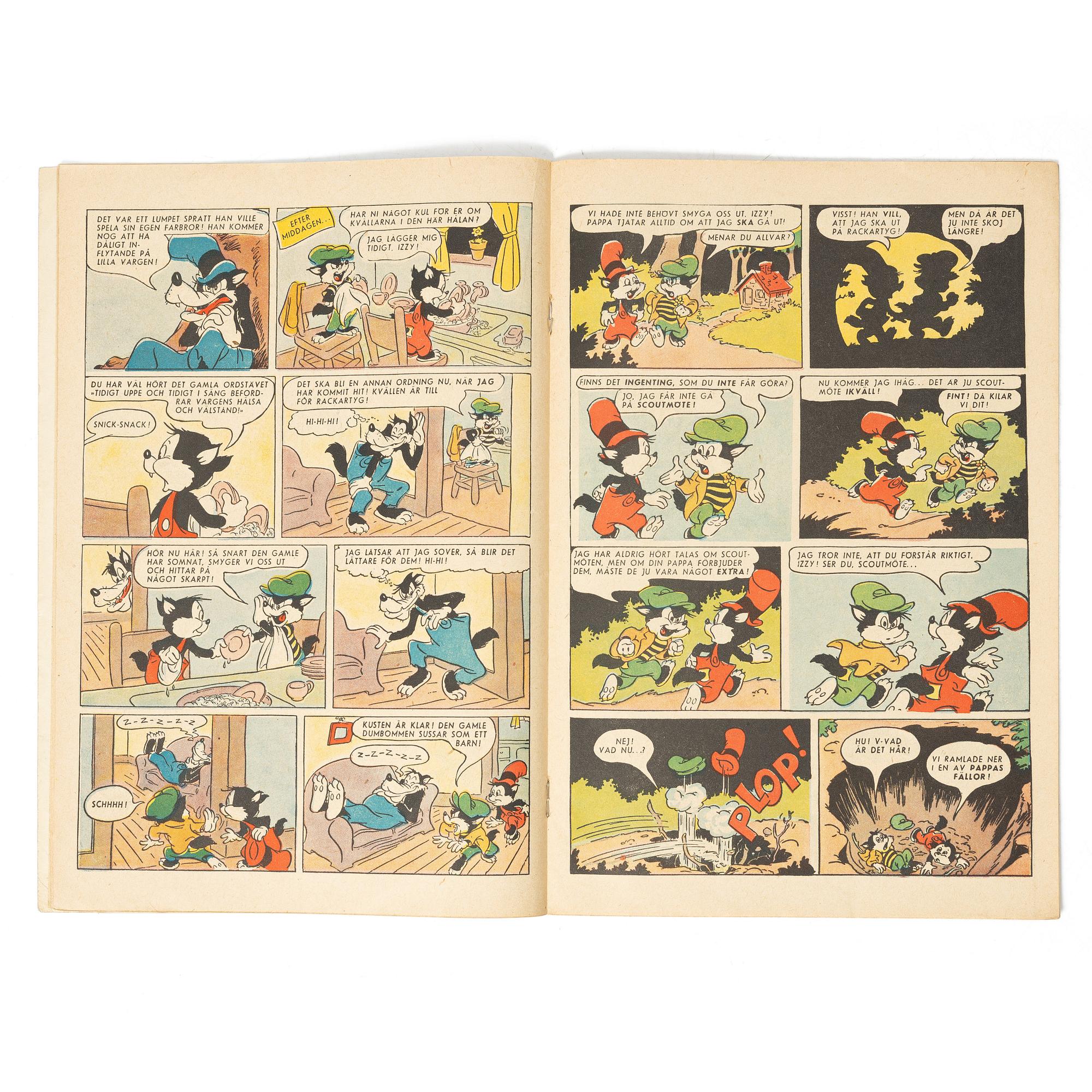 Comic book, Kalle Anka & Co, no. 2, 1949.