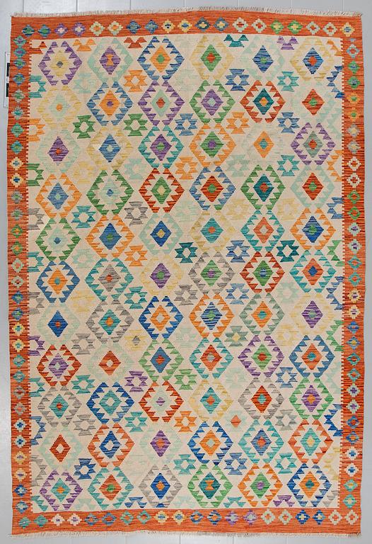 A kelim rug, 293 x 200 cm.