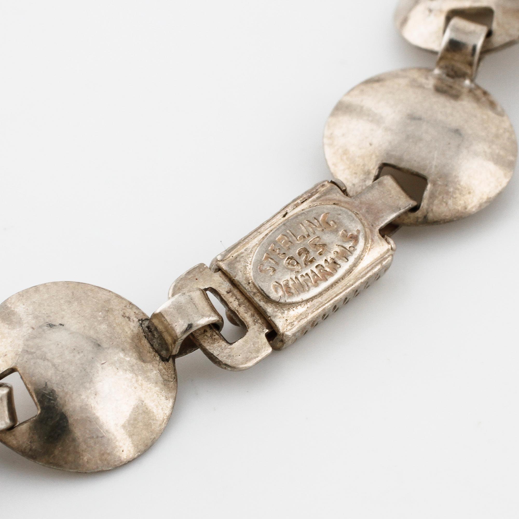 ATELJÉ STIGBERT, Stockholm, 1953, örhängen, samt collier från Danmark.