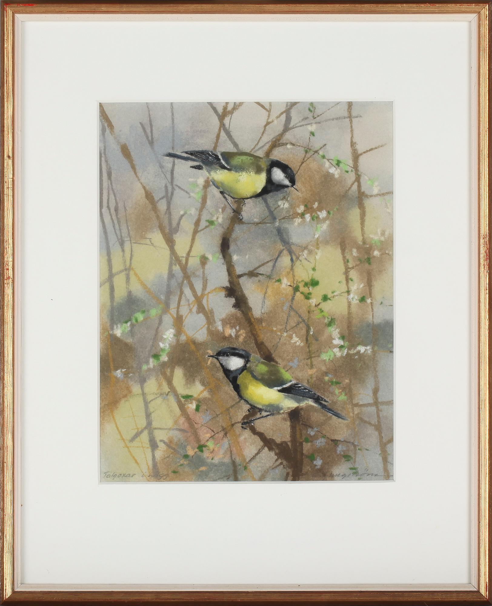 CARL ERIK LJUNGSTRÖM, 2 st, pasteller, signerade.