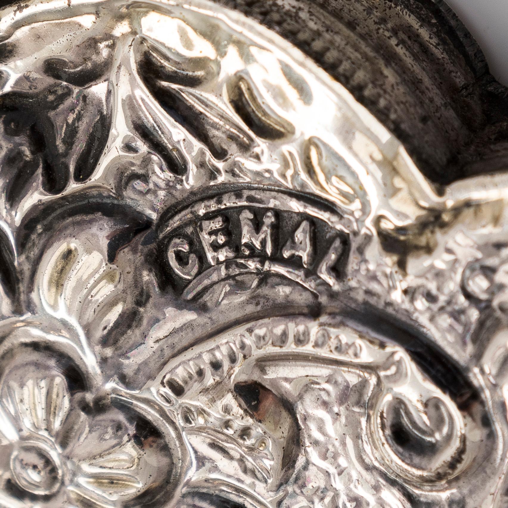 Spegel, 2 st, silver, 1900-tal.