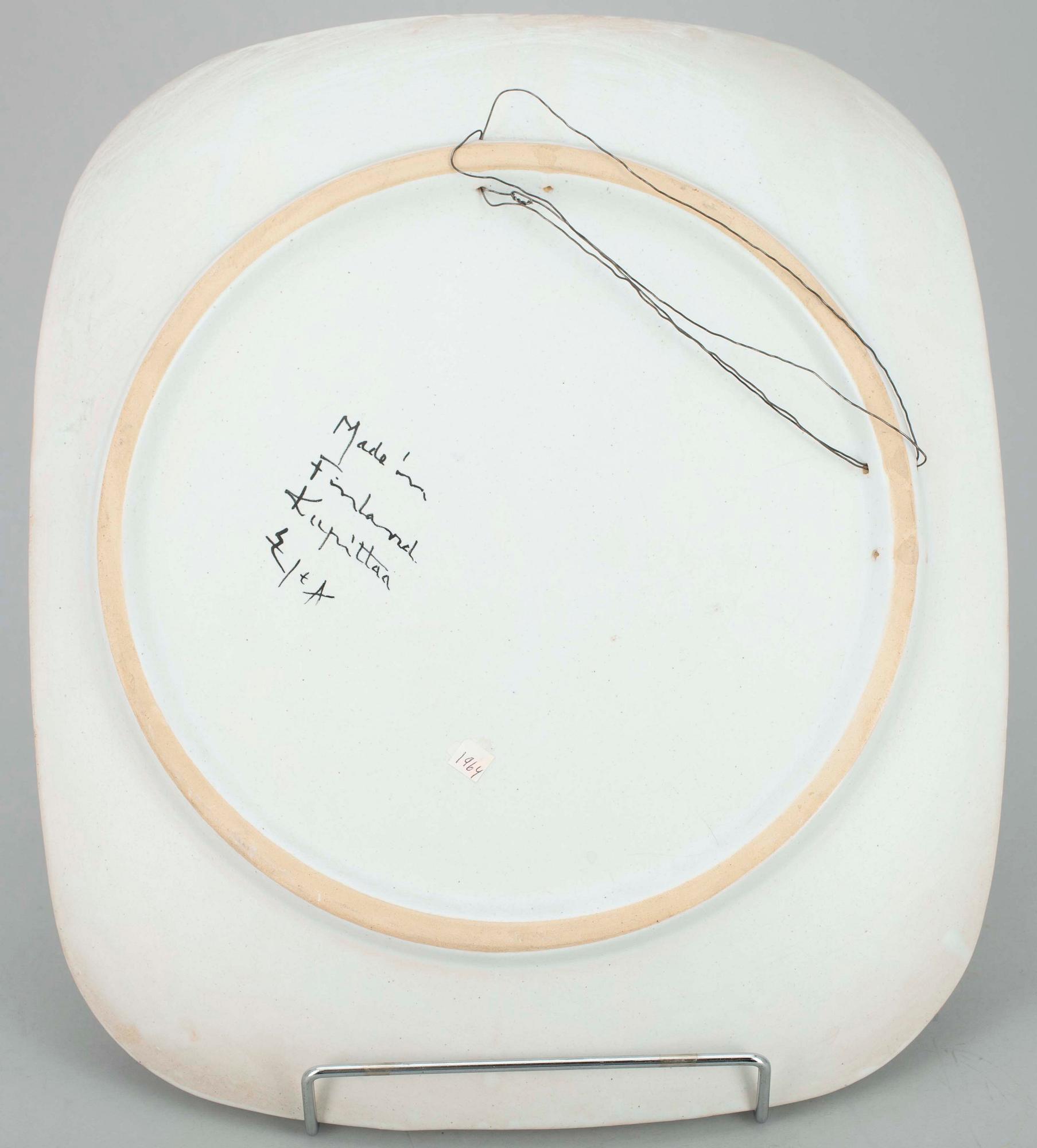 KERAMIKFAT, Laila Zink, Kupittaan Savi, sign, 1960-tal.