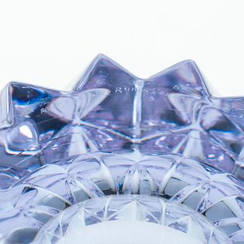 SKÅL, glas, "Näckros", signerad Aimo Okkolin Riihimäen Lasi Oy.