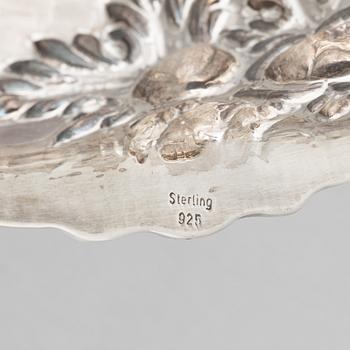 A sterling silver footed bowl, 20th Century.