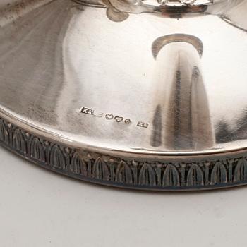 LJUSSTAKAR, ett par, silver, K & Ec, Göteborg, 1972.