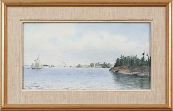 ANNA PALM DE ROSA, akvarell, signerad.