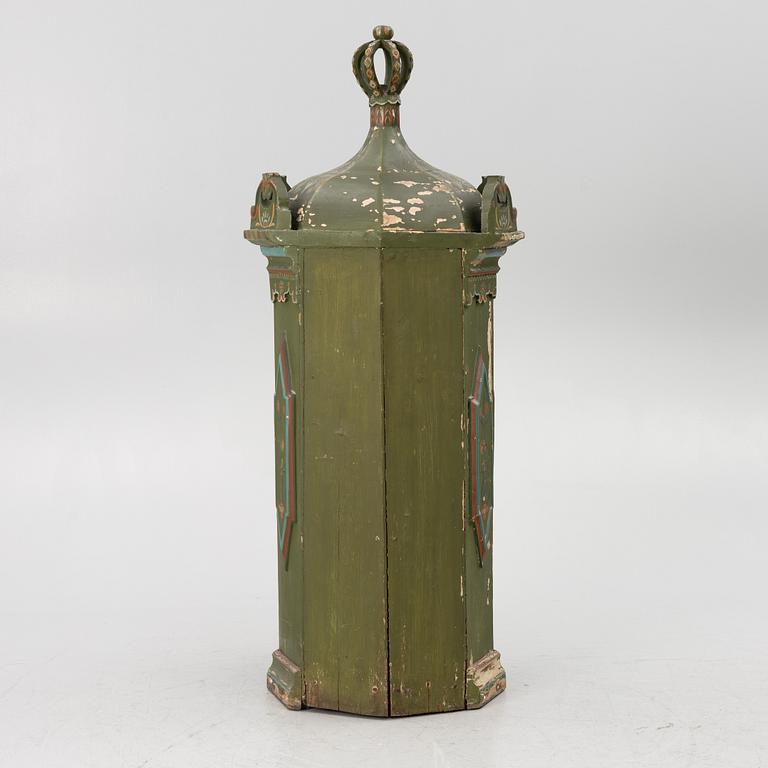 Corner cabinet, likely 18th century.