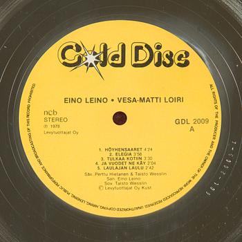 Gold record, "Eino Leino - Vesa-Matti Loiri".