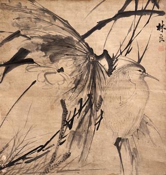 A hanging scroll, after Lin Liang (1428-1494), Qing dynasty (1644-1912).