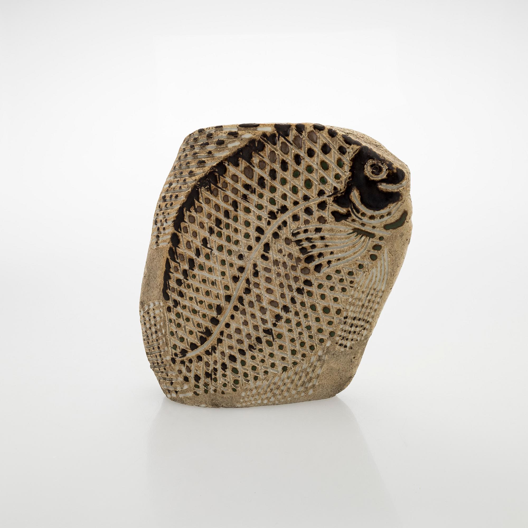 Michael Schilkin, a stoneware sculpture, stamp signed Schilkin Arabia Suomi Finland.