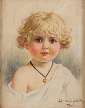 586. Jenny Nyström, Girl with necklace.
