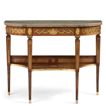 49. Konsolbord, utfört i Georg Haupts art, omkring år 1900, Gustaviansk stil.