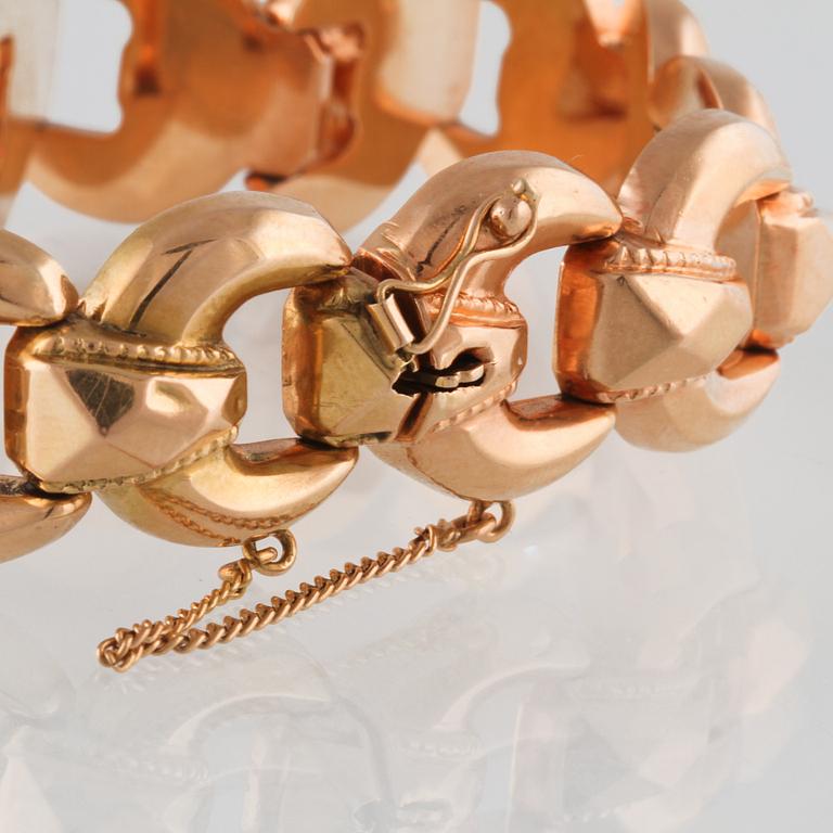 ARMBAND, 18K guld, utländska stämplar. Vikt 25,0 gram.