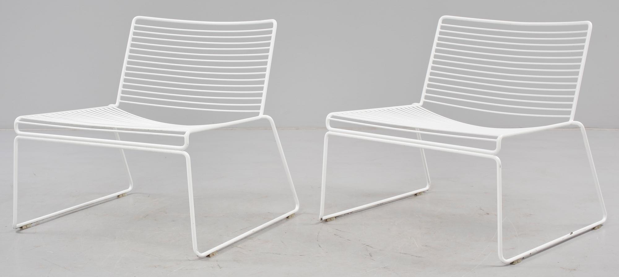 LOUNGEFÅTÖLJER, ett par, Hay, Danmark, 2000-tal.