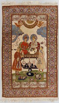 MATTA, orientalisk, figural, old, 120 cm x 200 cm.