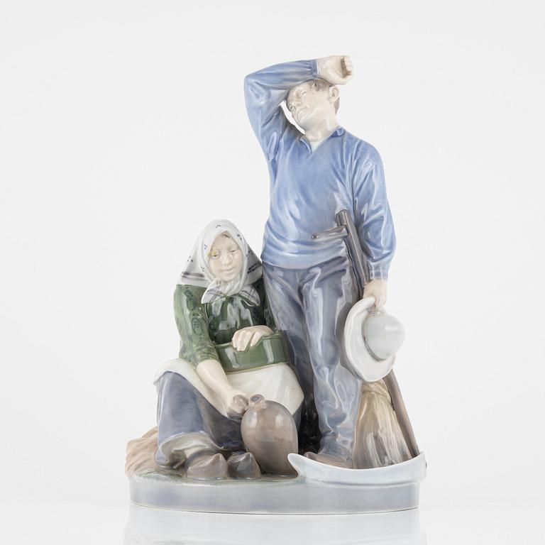 Christian Thomsen, a porcelain figurine group, Royal Copenhagen, Denmark.