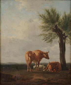 956. Abraham van Stry I Hans art, Landskap med vilande boskap.
