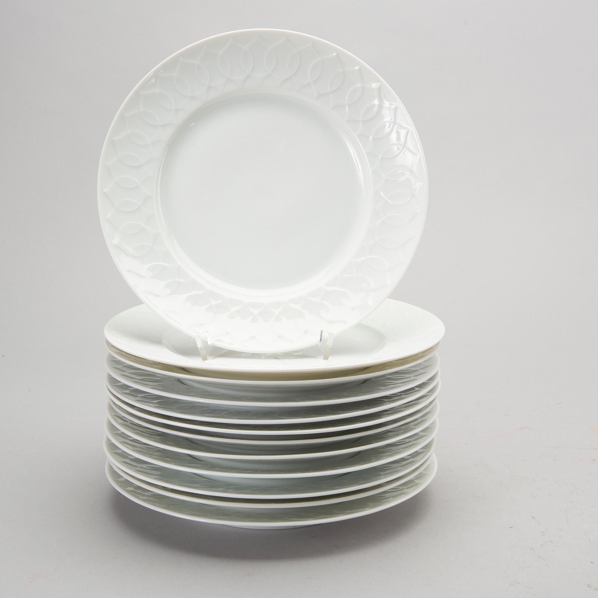 BJÖRN WIINBLAD, servis ca 72 dlr  "Lotus", Rosenthal Tyskland 1900-talets andra hälft porslin.