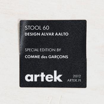 Alvar Aalto & Rei Kawakubo, jakkara, malli 60, Artek & Comme des Garçons, 2012.