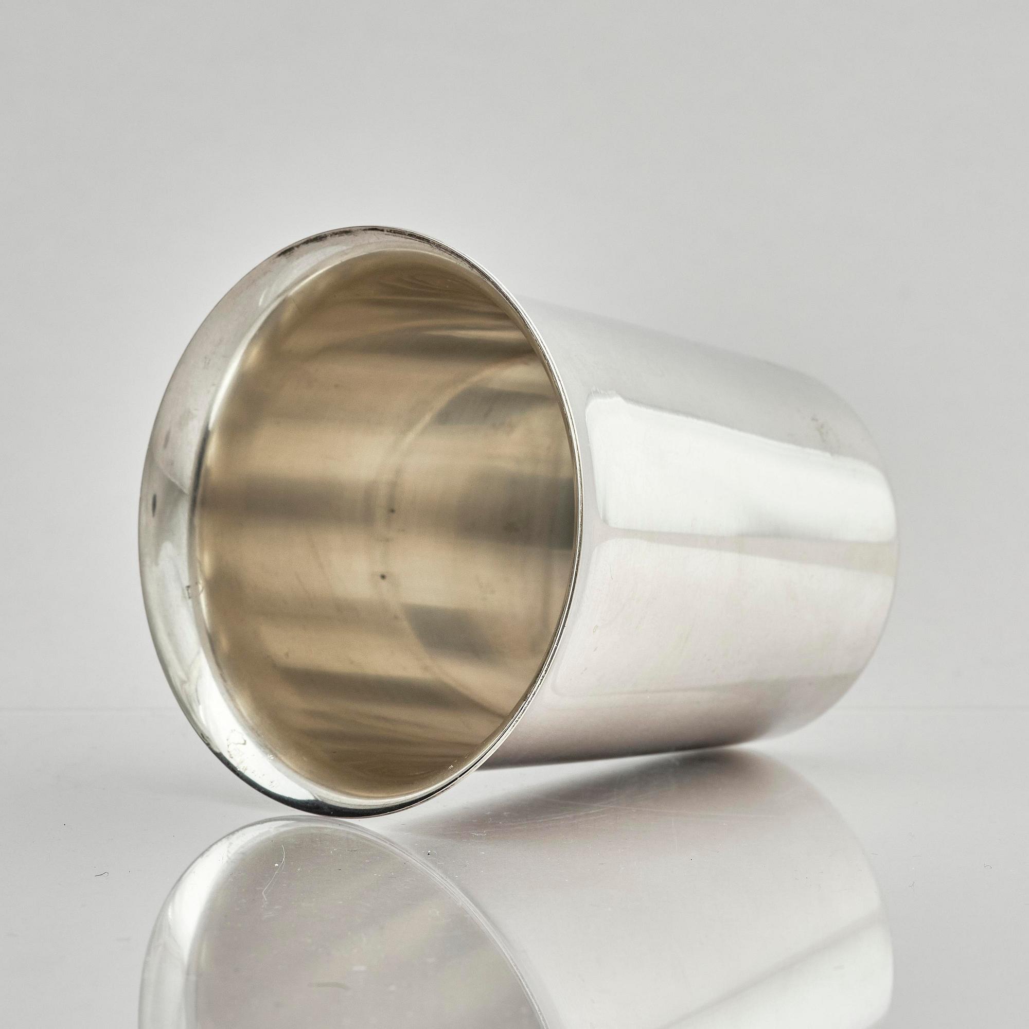 Åke Strömdahl, a sterling silver beaker, Stockholm, Sweden 1959.
