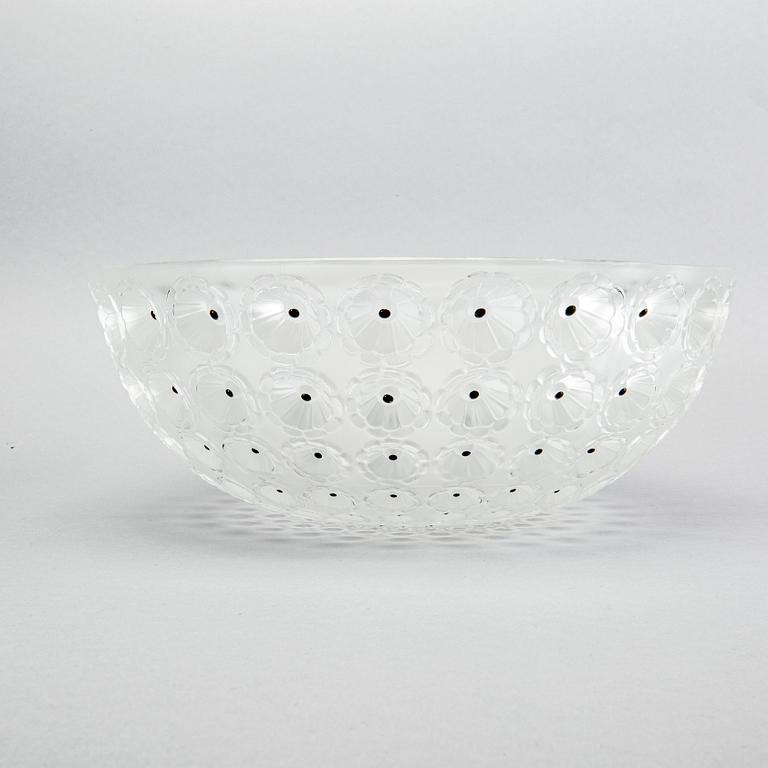 Lalique, a 'Nemours' glass bowl, France 20th century latter part.