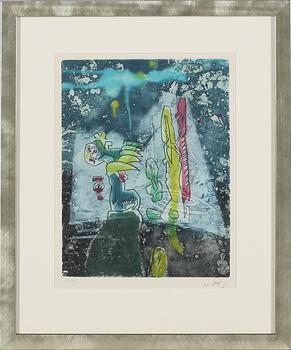 Roberto Matta · ROBERTO MATTA, färgetsning, signerad och numrerad, 13/100.