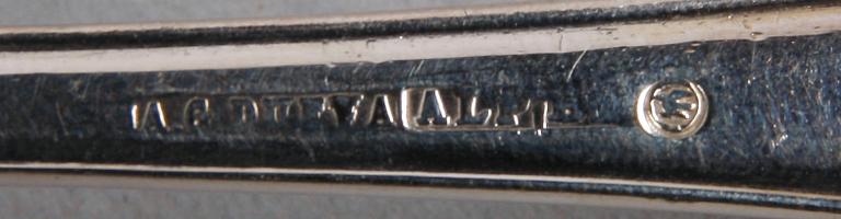 SOCKERSKÅLAR, ett par, nysilver, sengustaviansk stil, AG Dufva, Stockholm, tidigt 1900-tal.