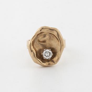 RING, med briljantslipad diamant ca 0.20 ct Schalin, Östersund, 1982.
