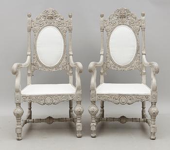 KARMSTOLAR, 1 par, 1800-talets andra hälft.