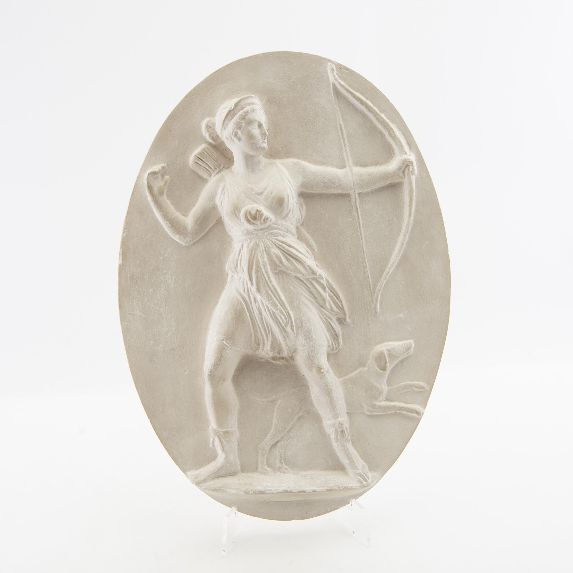 Väggreliefer 2 st Bing & Grøndahl och Torvaldsen museum Danmark 1900-talets början.