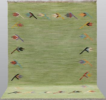 A Kilim rug, modern design, approx. 202 x 155 cm.