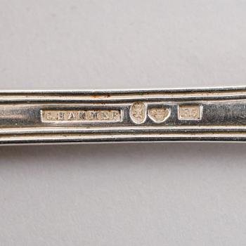 BESTICK, 14 st snarlika, silver, svenska stämplar, 1800-talets andra hälft. Vikt ca 670 gram.