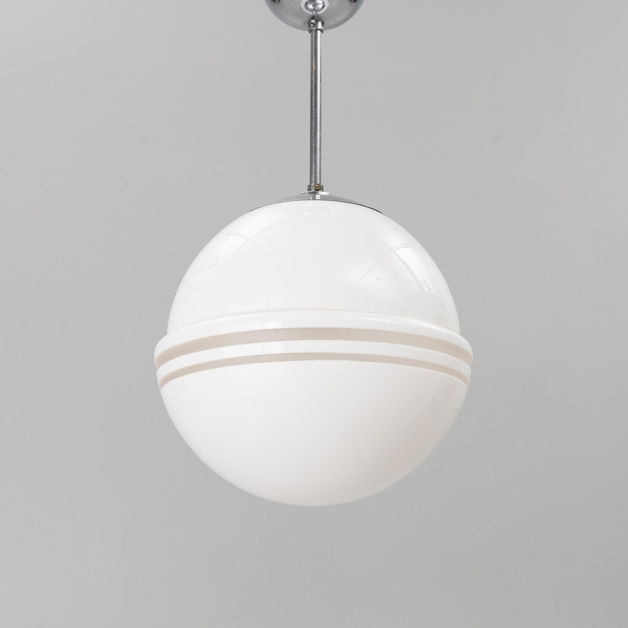 Harald Notini, a model '10646' ceiling lamp, Arvid Böhlmarks Lampfabrik, 1930's.