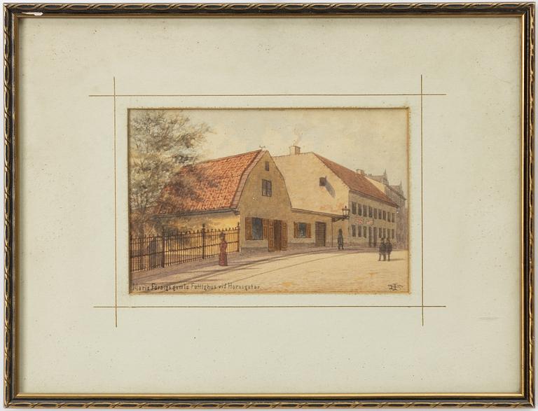Fredrik Isberg, "Maria Förs:gs old poorhouse at Hornsgatan".