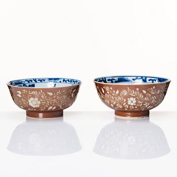 Servisdelar, fem delar. Qingdynastin, Kangxi (1662-1722).