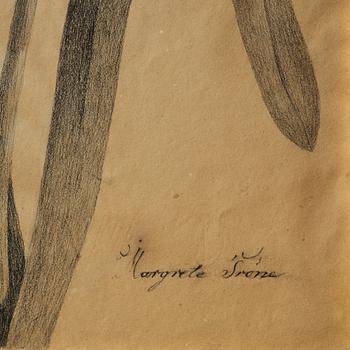 Ramar, ett  par, Sverige, tidigt 1800-tal, Empire, med blomsterstudier av Margareta Tröne (1804-1830).