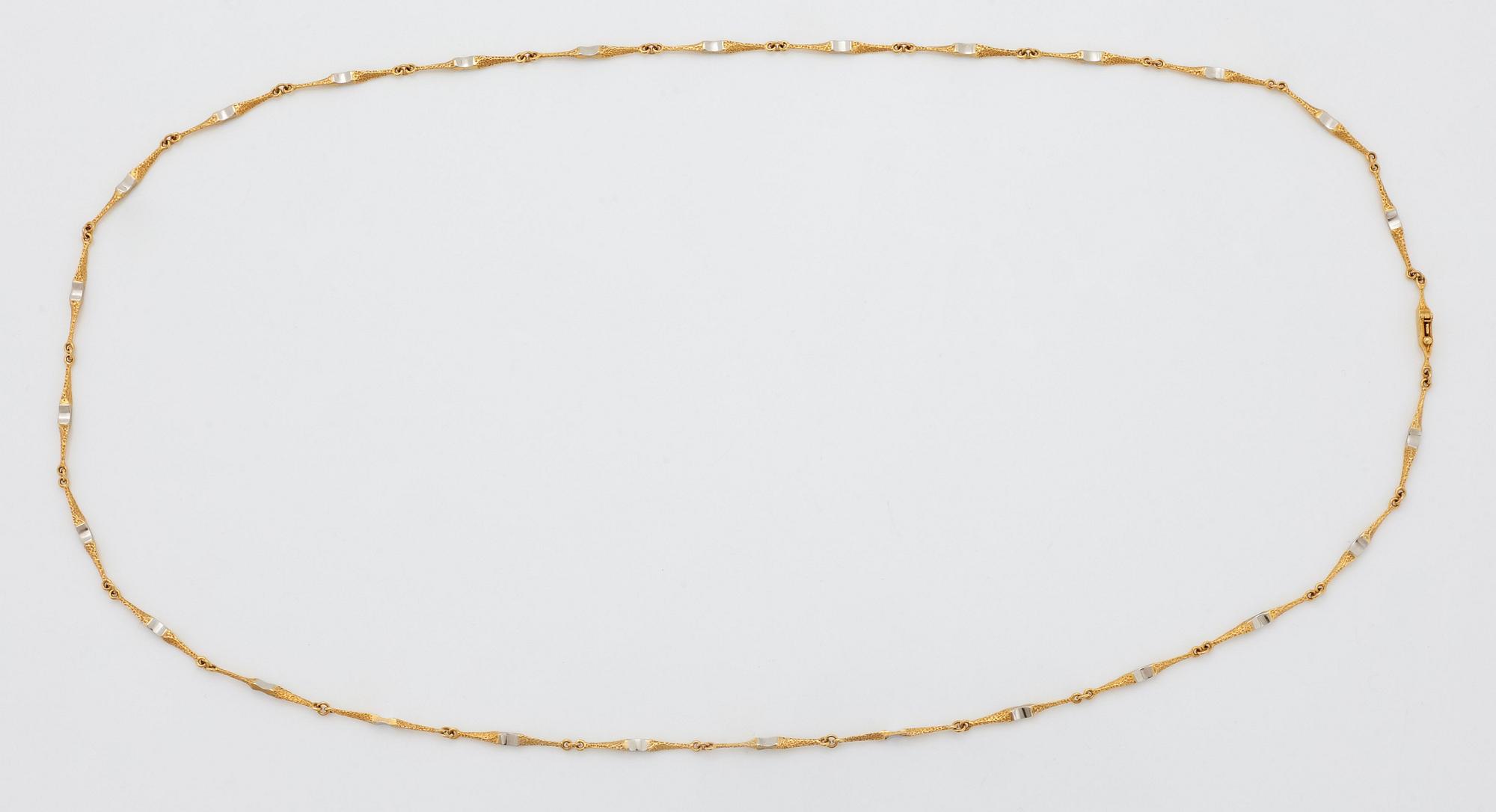 Lapponia collier 18K guld och platina.