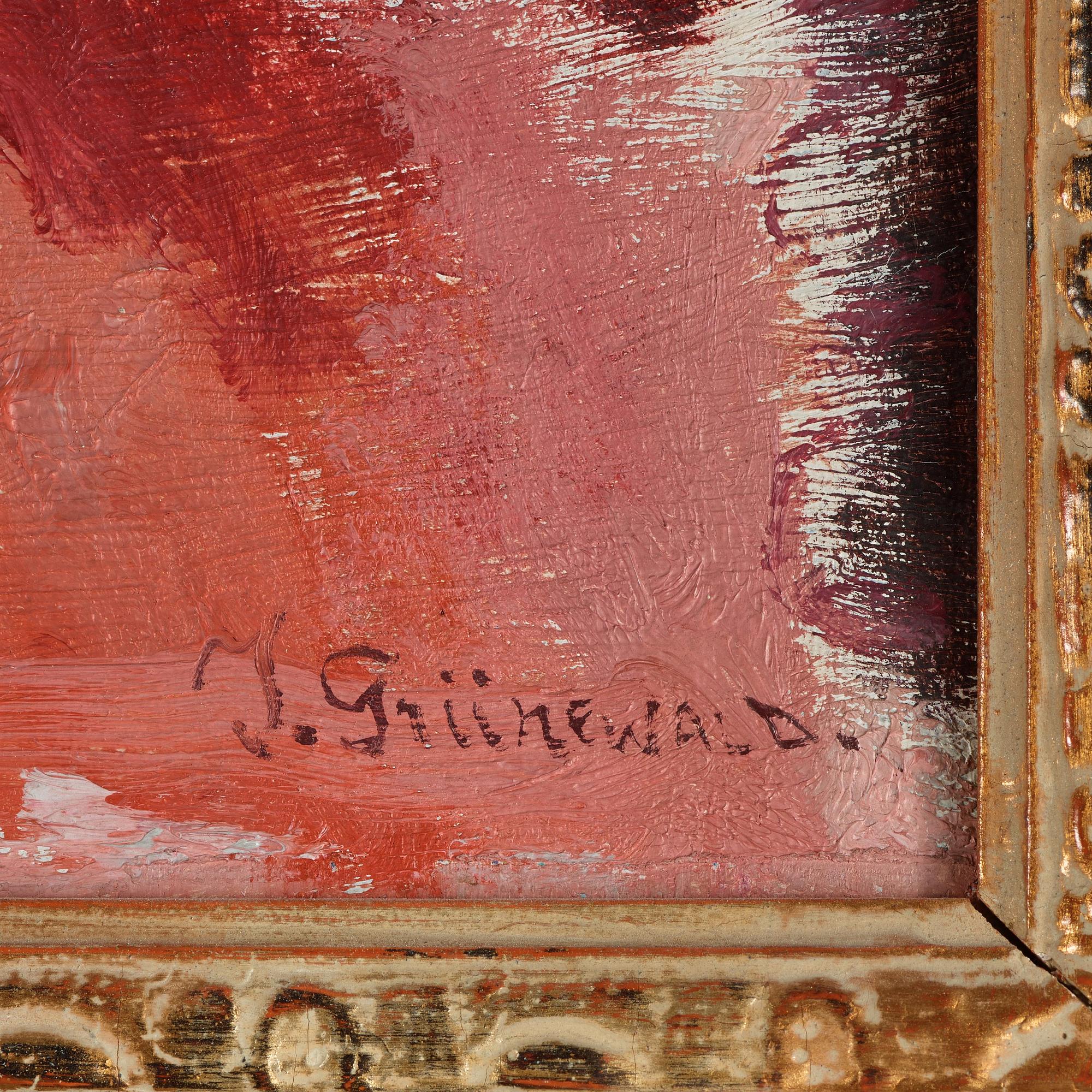 Isaac Grünewald, Sigrid handarbetar.